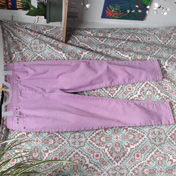 DG2 by Diane Gilman Pink Pull On Jeggings, Size L - Picture 1 of 8